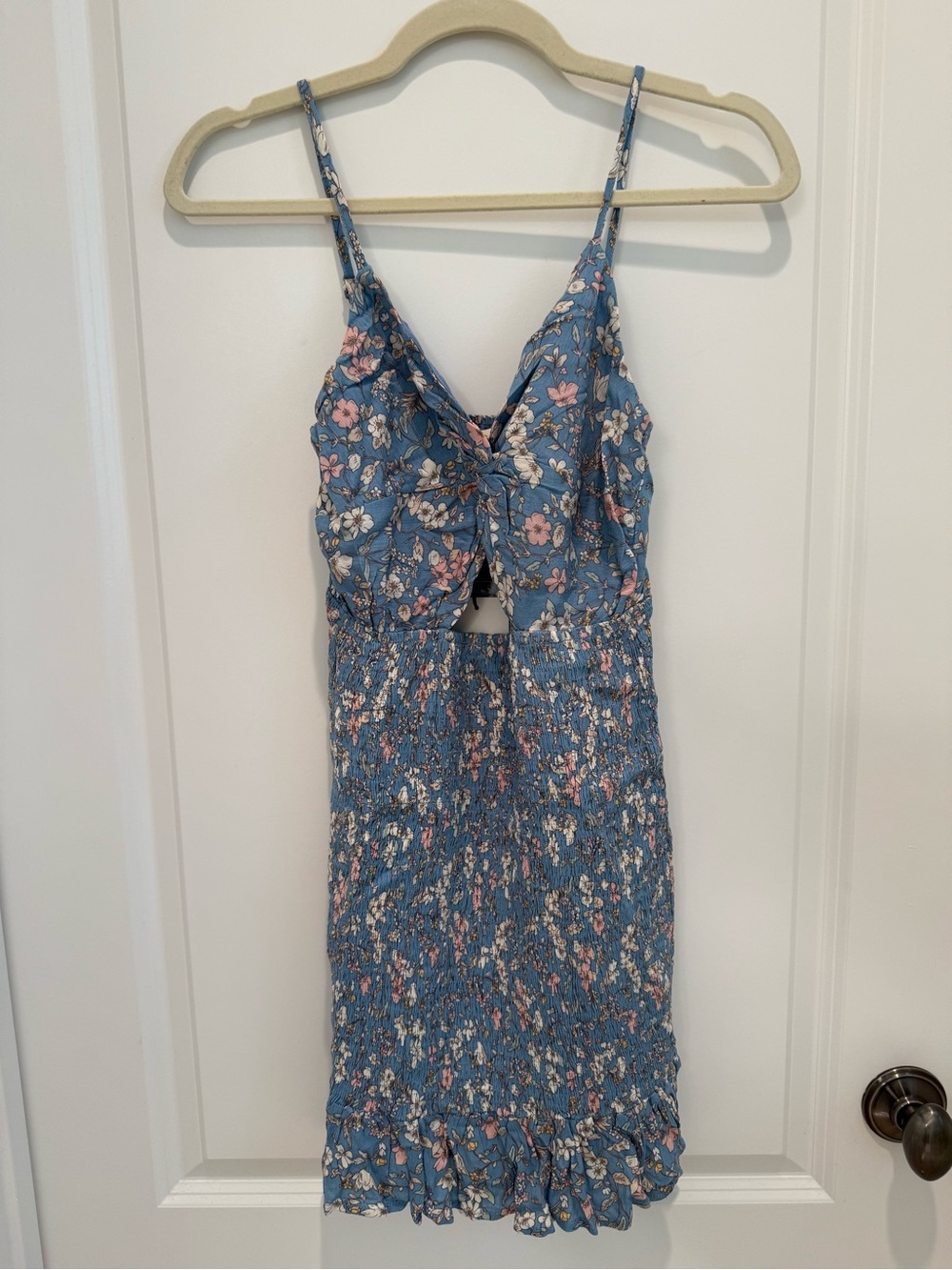 Promesa Blue Floral Tie-Front Sundress NWT